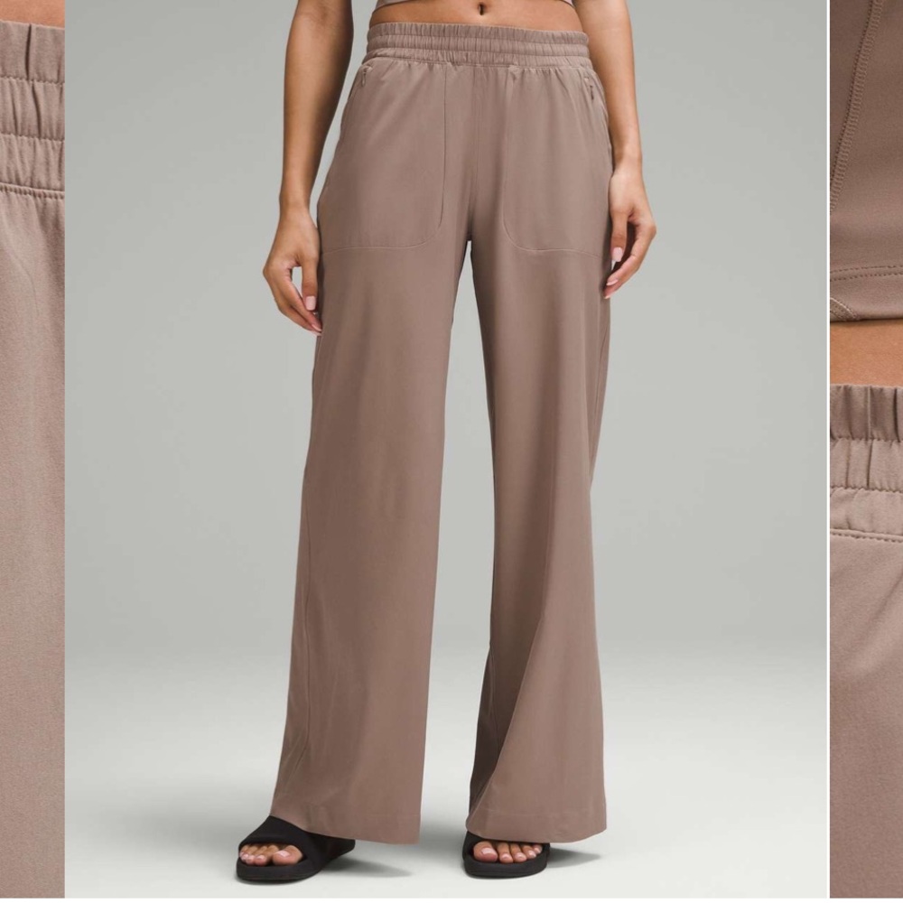 NWT lululemon Swift Mid-Rise Wide-Leg Pant
Taupetastic, Size 4